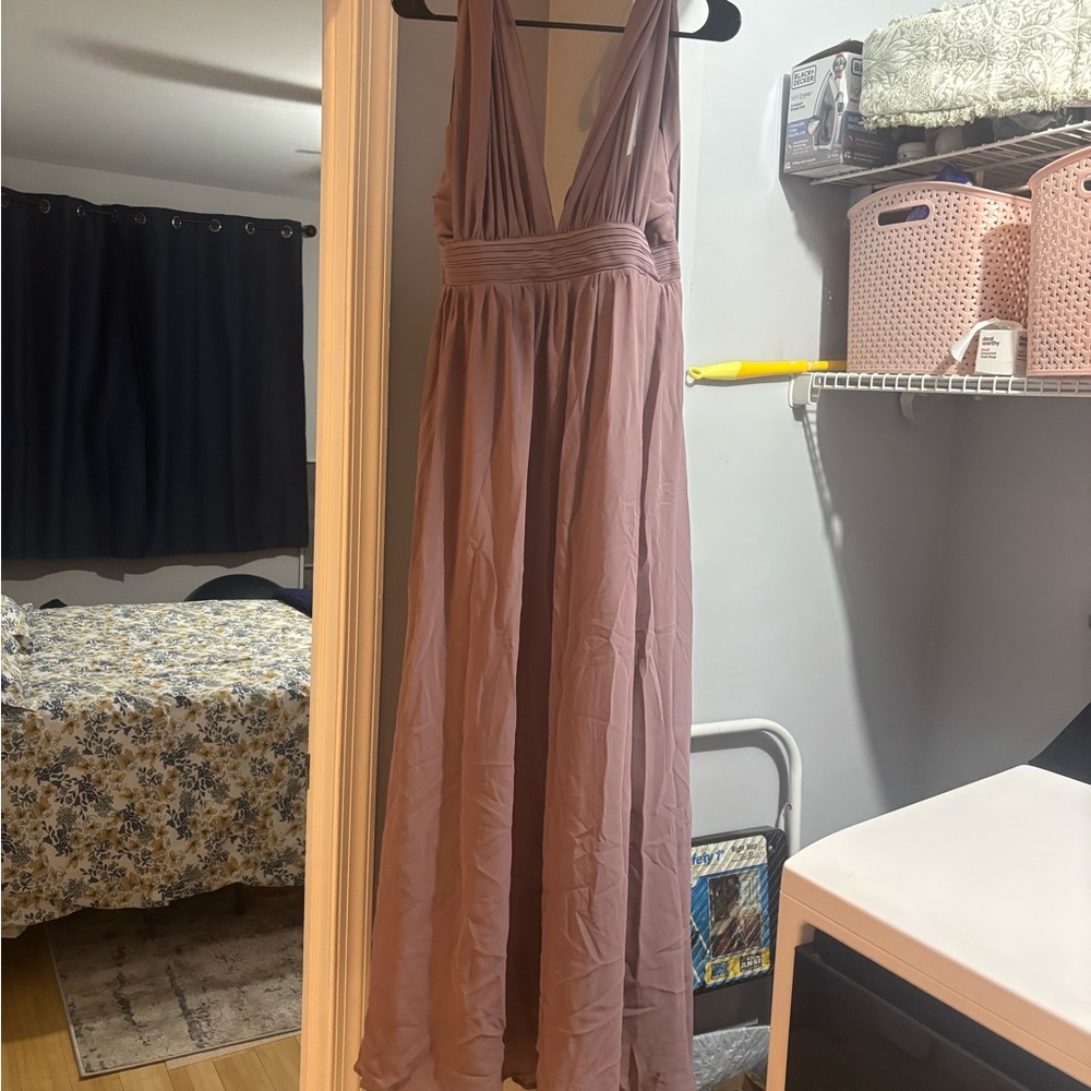 Birdy Grey Mauve/Pink Bridesmaid Maxi Dress